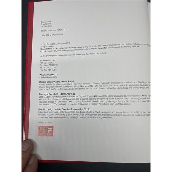 Puerto Rico True Flavors Chef Wilo Benet award-winning chef SIGNED-GOOD - Picture 5 of 11